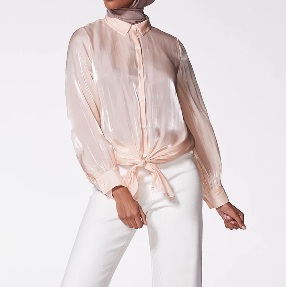 Vince Camuto High Low L/S Top